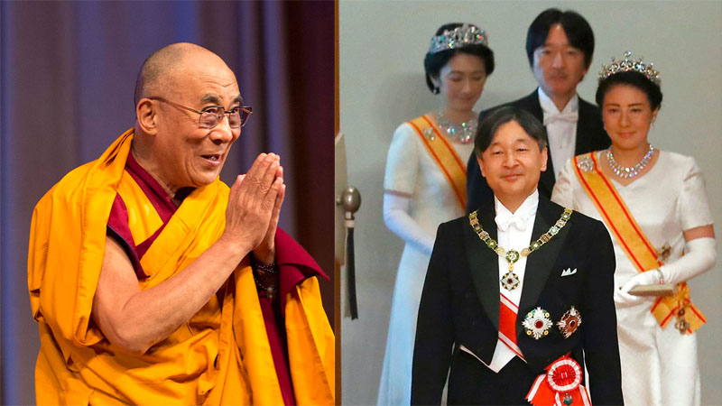 達賴喇嘛尊者祝賀日本新天皇。照片：TPI