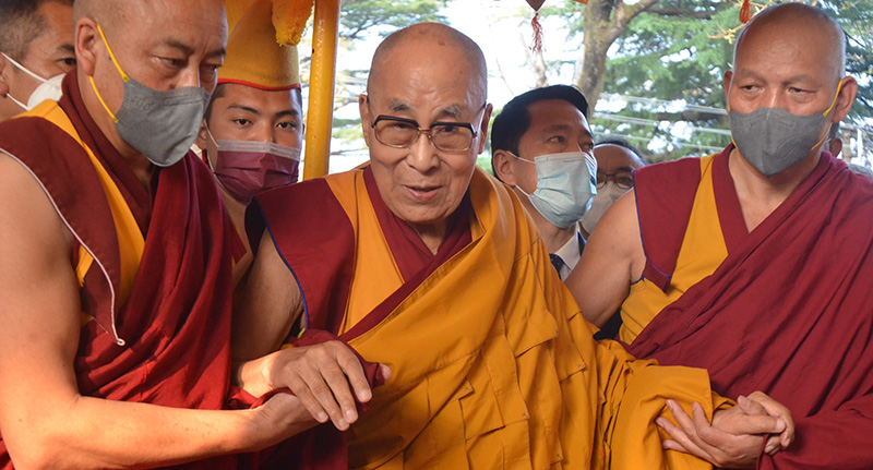 2022年3月18日達蘭薩拉，達賴喇嘛尊者。(照片：TPI)