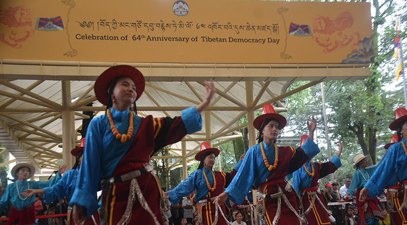 藏人行政中央会于2024年9月2日，在印度达兰萨拉举办了庆祝西藏民主日64周年的活动。（照片：TPI）